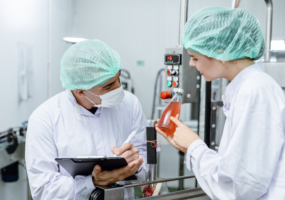 Photo de deux chercheurs en laboratoire